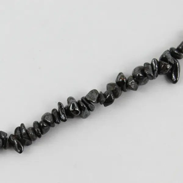 35 Inch Hematite Chip Strand Necklace