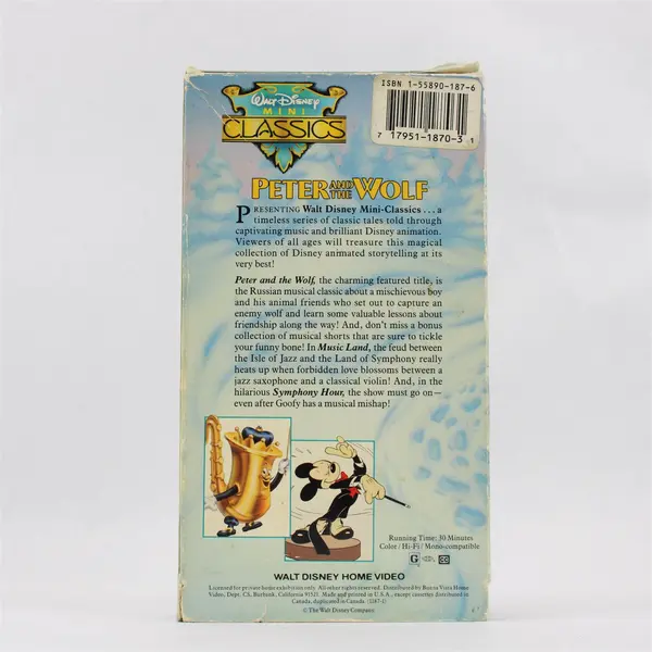Walt Disney Mini Classics - Peter and the Wolf (VHS, 1991)