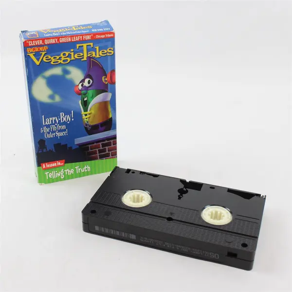 VeggieTales Larry-Boy! & the Fib from Outer Space! VHS 1998 Slip Sleeve