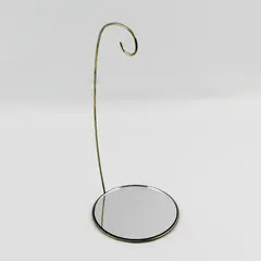 Tripar Gold-Tone Christmas Ornament Hanger Display Mirror Base 12"