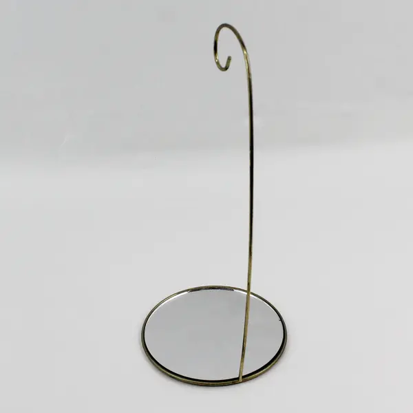Tripar Gold-Tone Christmas Ornament Hanger Display Mirror Base 12"