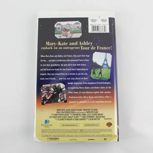 Passport to Paris VHS 1999 Video Tape Mary-Kate & Ashley Olsen Movie