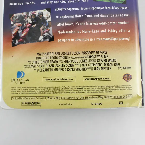 Passport to Paris VHS 1999 Video Tape Mary-Kate & Ashley Olsen Movie