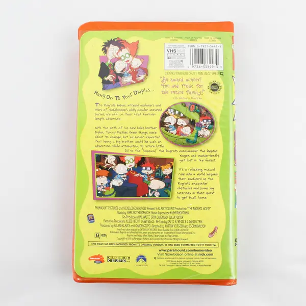 The Rugrats Movie 1998 Orange Clamshell Nickelodeon VHS 