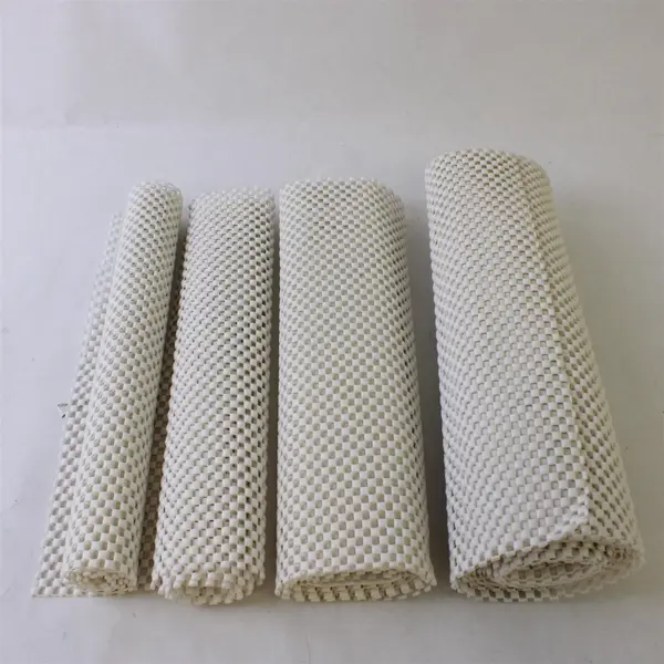 Lot of Off-White Non-Slip Rug Pads 13 Ft Total Length