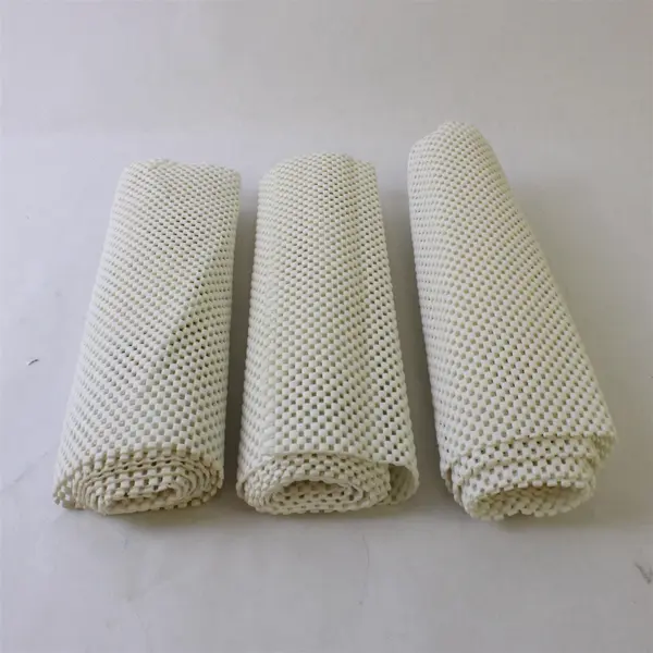 Lot of Off-White Non-Slip Rug Pads 12 Ft Total Length
