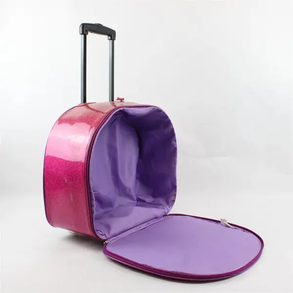 Disney Store Tinkerbell Pink Sparkly Rolling Suitcase Luggage