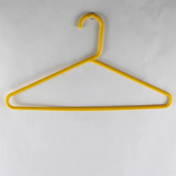 Lot of 10 Bright Yellow Plastic Clothes Hangers Closet Organization
