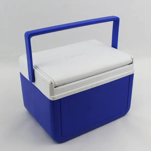 Vintage COLEMAN 5QT Personal Cooler Blue/White #5205 Flip Top Lunch Box USA 2001