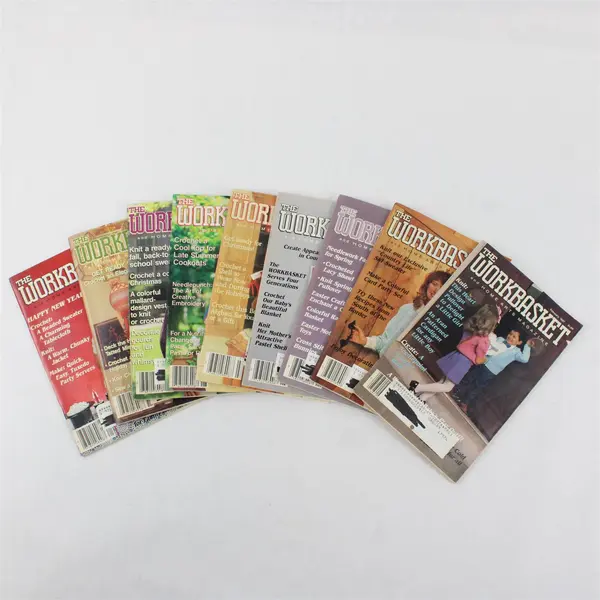 Vintage 1987 Lot of 9 The Workbasket and Home Arts Magazine Issues 
