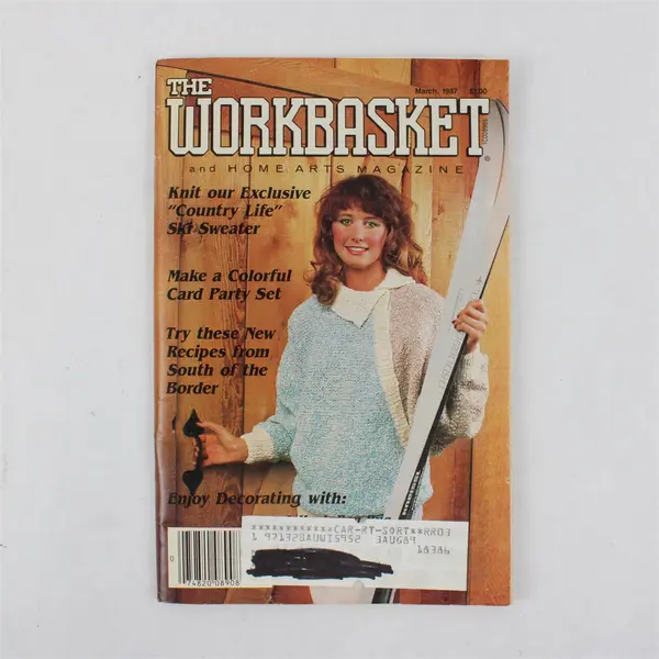 Vintage 1987 Lot of 9 The Workbasket and Home Arts Magazine Issues 