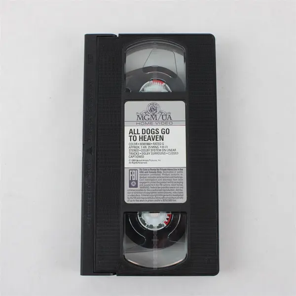 All Dogs Go To Heaven VHS with Slip Case  MGM/UA Home Video 1989