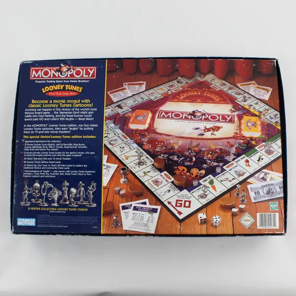 Parker Bros Monopoly Looney Tunes - Complete Limited Collector's Ed Board Game 