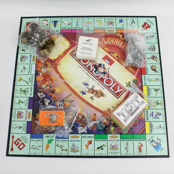 Parker Bros Monopoly Looney Tunes - Complete Limited Collector's Ed Board Game 