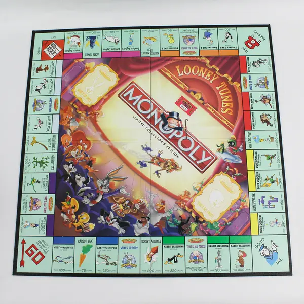 Parker Bros Monopoly Looney Tunes - Complete Limited Collector's Ed Board Game 
