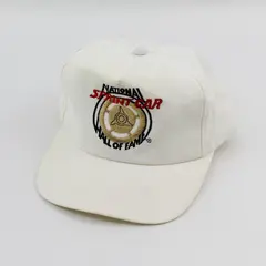 K-Products Vintage White National Sprint Car Hall of Fame Snapback Hat