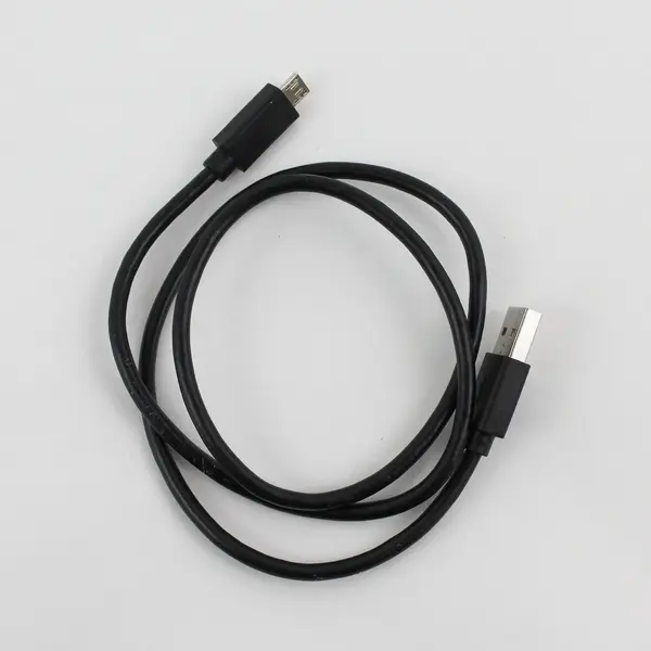 USB Cable Black With USB-A Male & Micro-USB Male Connectors Electronics Use 26"