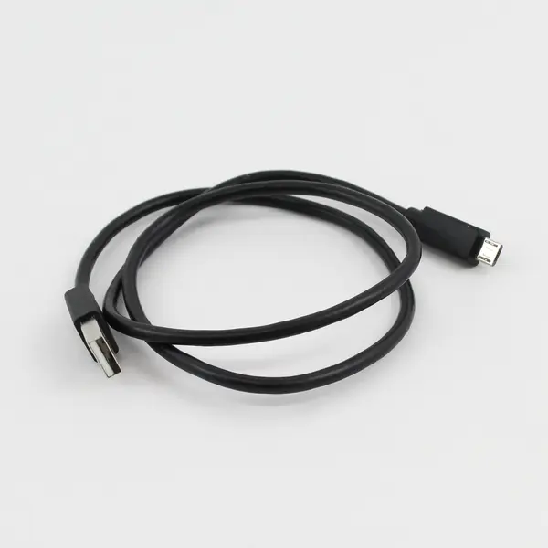 USB Cable Black With USB-A Male & Micro-USB Male Connectors Electronics Use 26"