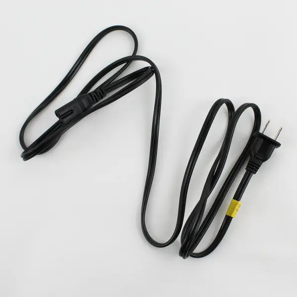 I-SHENG Model IS-08A Two Prong Power Cable 5.5' Long Black