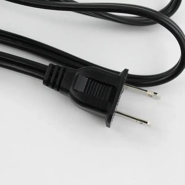 I-SHENG Model IS-08A Two Prong Power Cable 5.5' Long Black