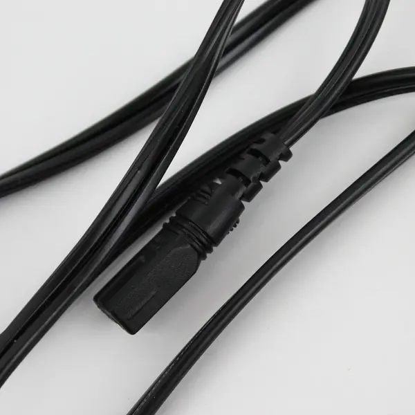 I-SHENG Model IS-08A Two Prong Power Cable 5.5' Long Black