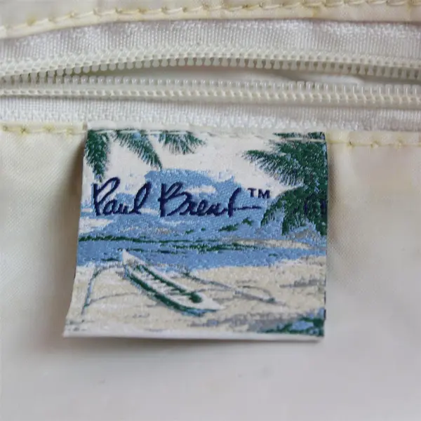 Paul Brent Coastal Life Flamingo Tropical Sequined Beaded Canvas Tote Bag