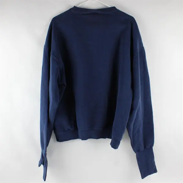 Vintage 90s Handcuffs Blue Crewneck Sweatshirt Embroidered Logo USA X-Large
