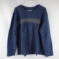 Covington Men's XL Blue 100% Cotton Pullover Long Sleeve Sweater