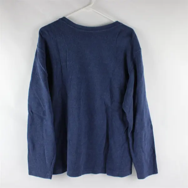 Covington Men's XL Blue 100% Cotton Pullover Long Sleeve Sweater
