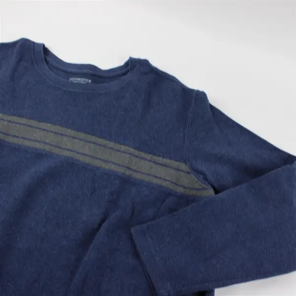 Covington Men's XL Blue 100% Cotton Pullover Long Sleeve Sweater