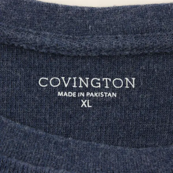 Covington Men's XL Blue 100% Cotton Pullover Long Sleeve Sweater