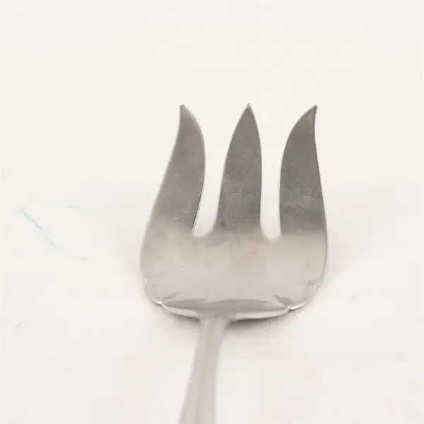 Three 1847 Rogers Bros Stainless Meat Forks- Pattern Unknown