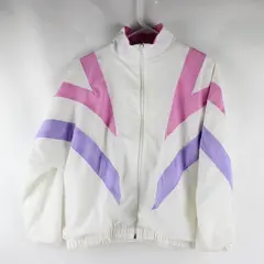 Vintage 80's Decked Out Women's M/L Multicolor Full Zip Windbreaker Jacket