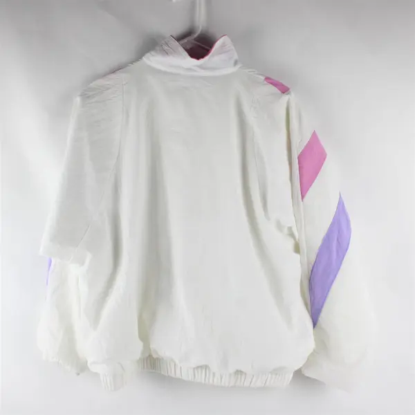 Vintage 80's Decked Out Women's M/L Multicolor Full Zip Windbreaker Jacket