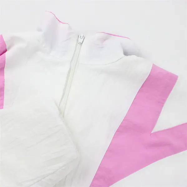 Vintage 80's Decked Out Women's M/L Multicolor Full Zip Windbreaker Jacket