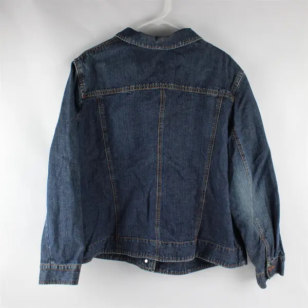 Vintage Jamaica Bay Women’s Size 2X Trucker Y2K Denim Jean Jacket 
