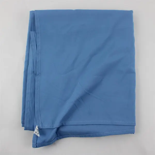Visa By Milliken Solid Light Blue Color Square Tablecloth 62" x 62" 100% Dacron