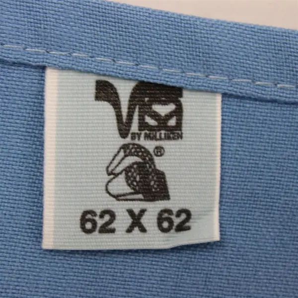 Visa By Milliken Solid Light Blue Color Square Tablecloth 62" x 62" 100% Dacron
