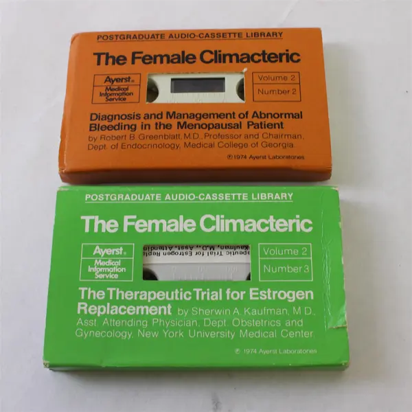 Ayerst Postgraduate Audio Cassette Female Climacteric Vol 2 Nos 2 3 Set of 2