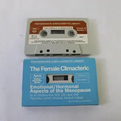 Ayerst Lot of 2 Postgraduate Audio Cassette Lib Female Climacteric Vol 3 Nos 1 3