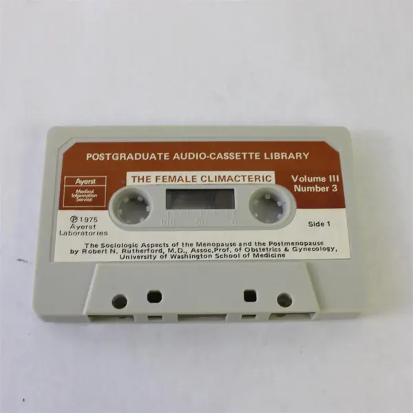 Ayerst Lot of 2 Postgraduate Audio Cassette Lib Female Climacteric Vol 3 Nos 1 3