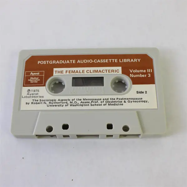 Ayerst Lot of 2 Postgraduate Audio Cassette Lib Female Climacteric Vol 3 Nos 1 3