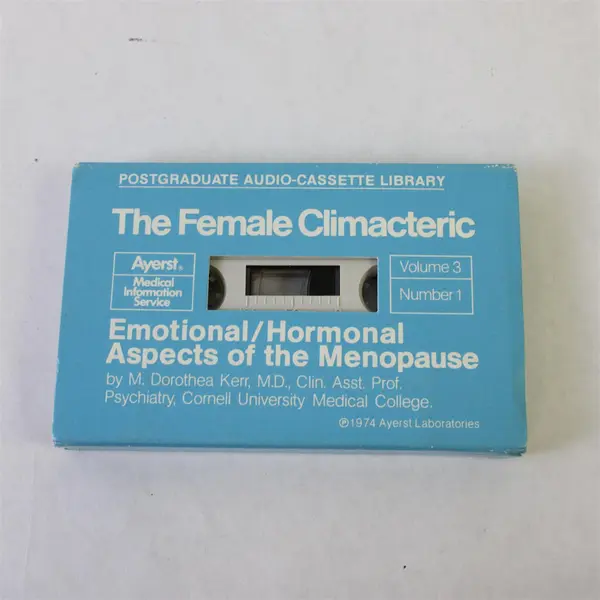 Ayerst Lot of 2 Postgraduate Audio Cassette Lib Female Climacteric Vol 3 Nos 1 3
