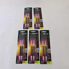 Lot of 5 Uni-Ball Gel RT 207 2-Pack Refills Black 0.7mm Medium 10 Refills