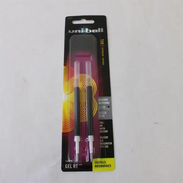 Lot of 5 Uni-Ball Gel RT 207 2-Pack Refills Black 0.7mm Medium 10 Refills