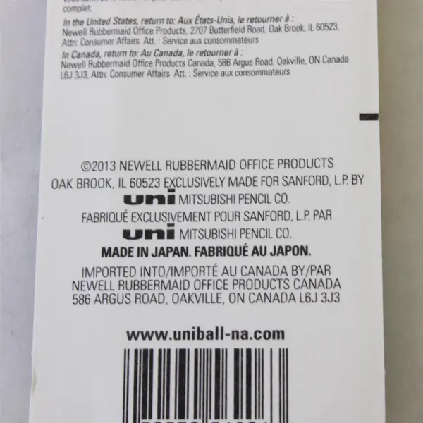 Lot of 5 Uni-Ball Gel RT 207 2-Pack Refills Black 0.7mm Medium 10 Refills