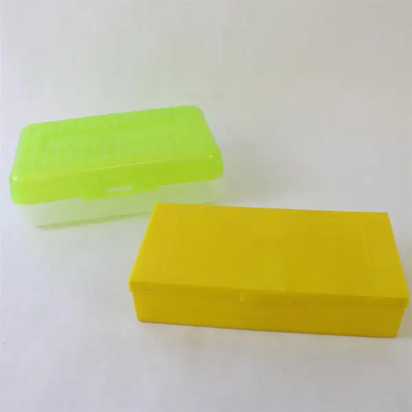 Lot of 2 Plastic Pencil Boxes Empire & Eldon Spacemaker Made in USA