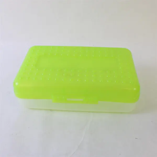Lot of 2 Plastic Pencil Boxes Empire & Eldon Spacemaker Made in USA