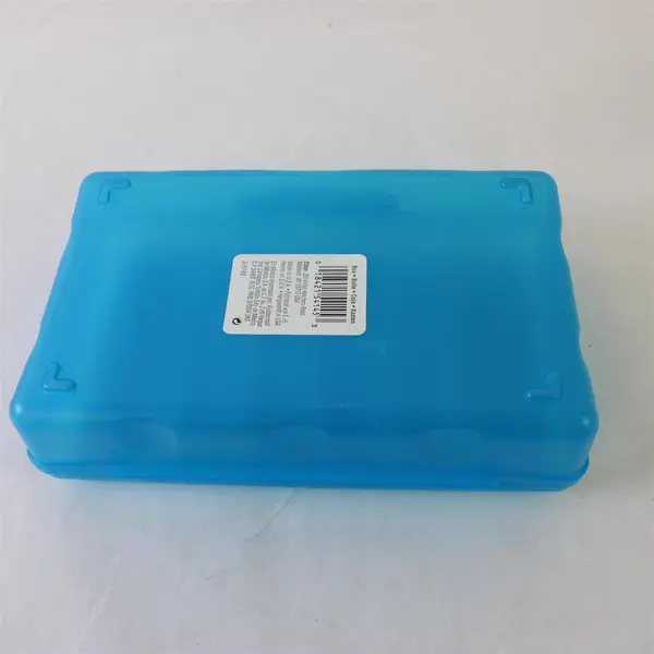 Lot of 2 Plastic Pencil Boxes Eldon USA Purple Blue Pre-Owned