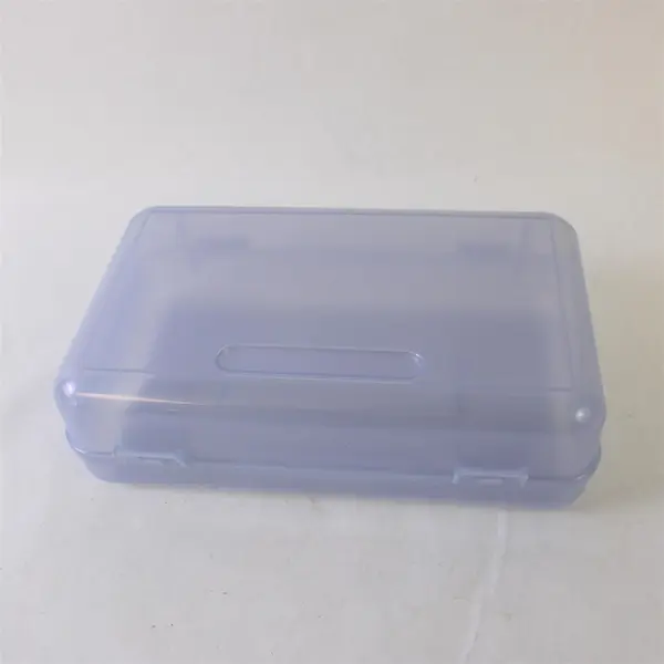 Lot of 2 Plastic Pencil Boxes Eldon USA Purple Blue Pre-Owned